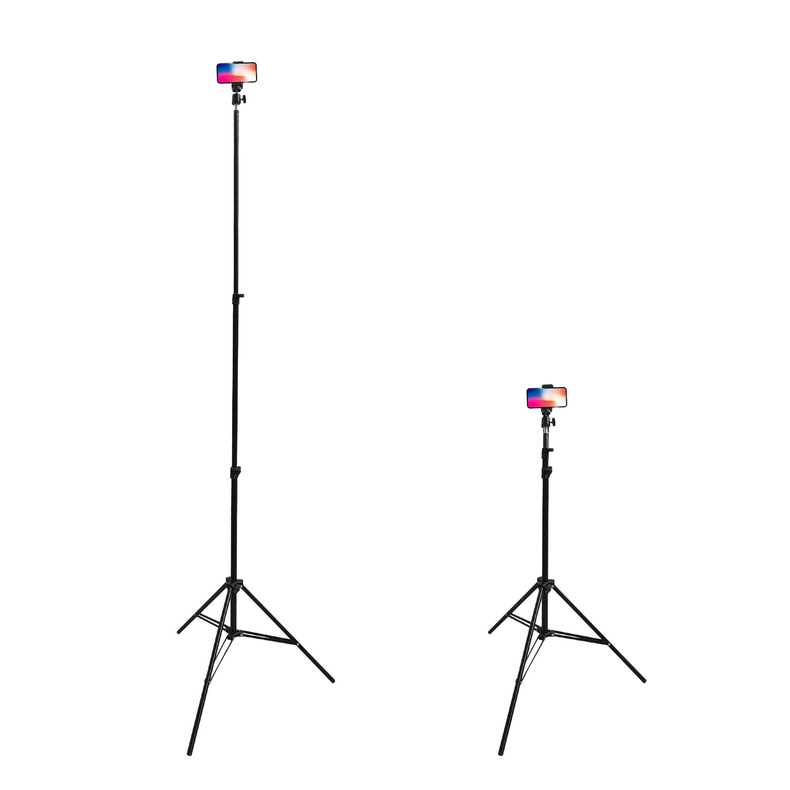 Lightweight Phone Tripod Stand Extendable 78in Aluminum Stand Wireless Remote