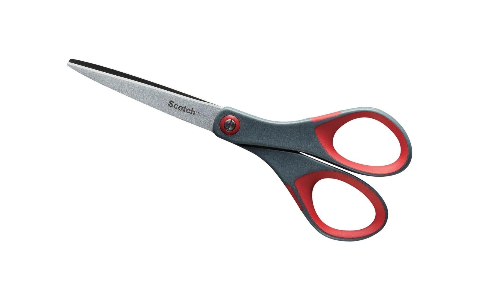 Scotch 6" Precision Scissors, Great for Everyday Use (1446) 6-Inches, Grey/Red