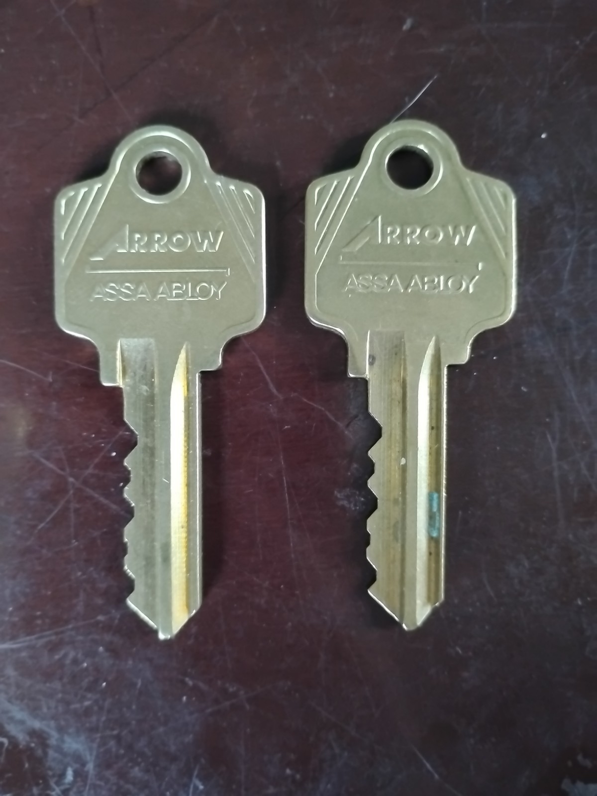 Arrow ASSA Abloy 42313 Brown Key Blanks Set Of Two