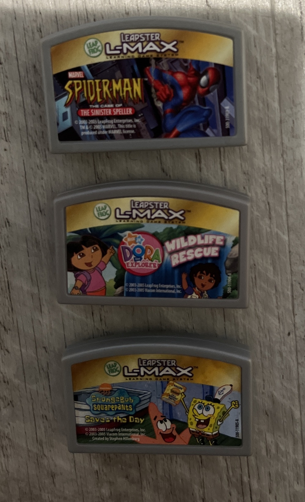 Leapster L-Max Learning Game Cartridges Lot of 3 Free Ship