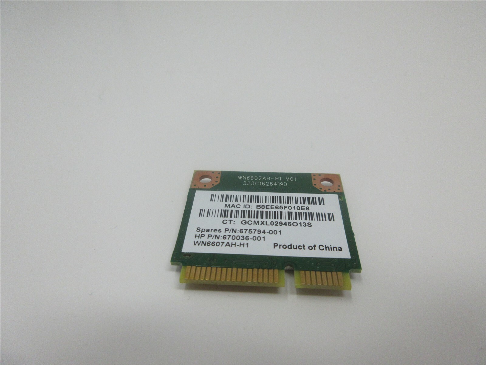 HP 670036-001 WN6607AH-H1 V01 PCIe Mini Wireless WiFi Card AR5B125 675794-001