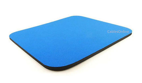 Blue Standard Cloth Desktop Computer Light Foam Mouse Pad - CablesOnline MSP-BL