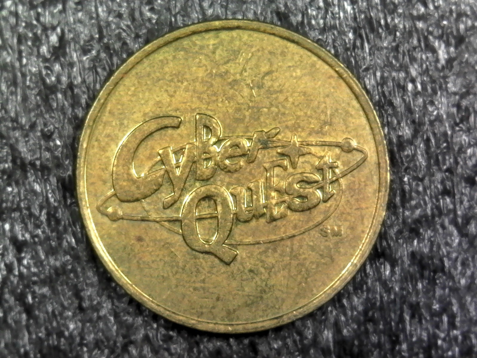 Cyber Quest - Mohegan Sun No Cash Value Arcade Amusement Game Token 25mm (c294)