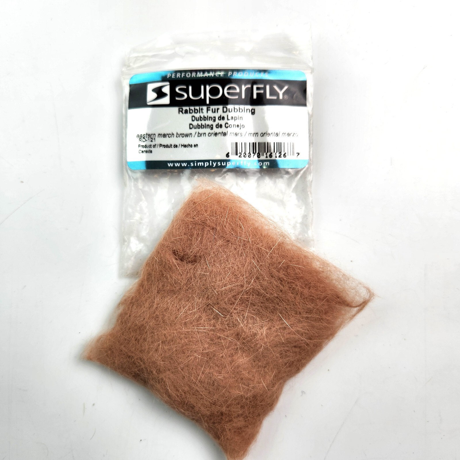 Superfly Rabbit Fur Dubbing - Eastern March Brown