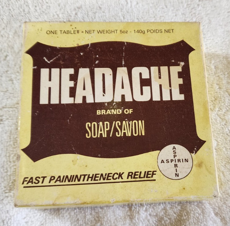Aspirin Novelty Headache Soap Fast Painintheneck Relief Twinscents 901 Gag Gift