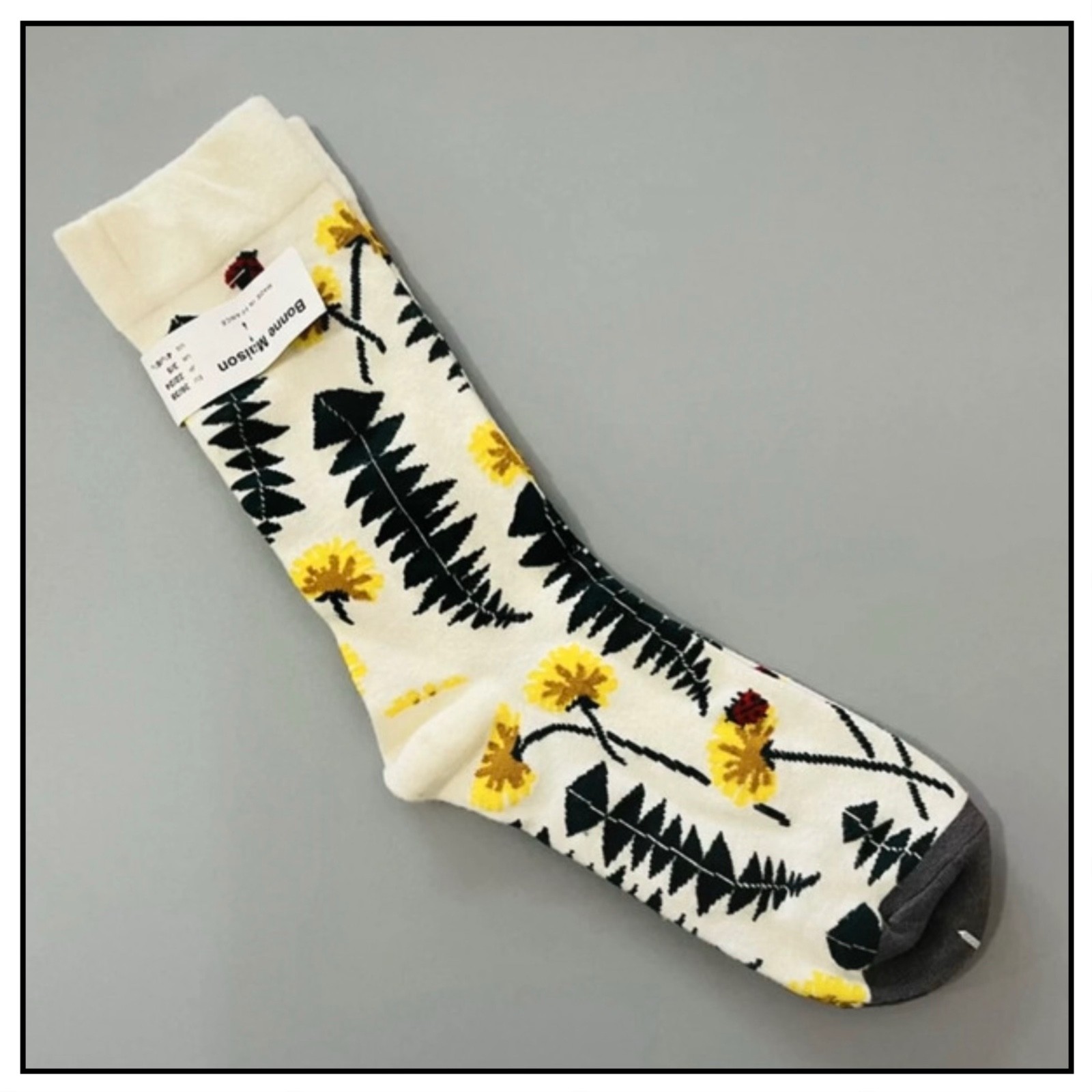 Bonne Maison - Women’s French Art Cotton Socks - Brand New - Sealed.