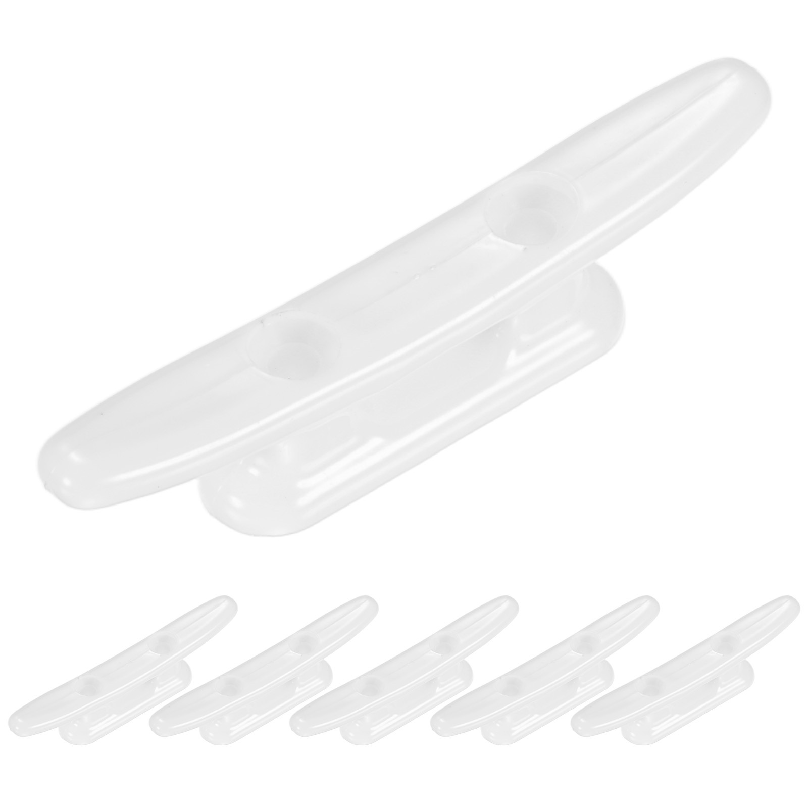 6pcs Boat Cleats Dock 3 Inch Kayak Rope Tie Cleat 29mm for Marine White