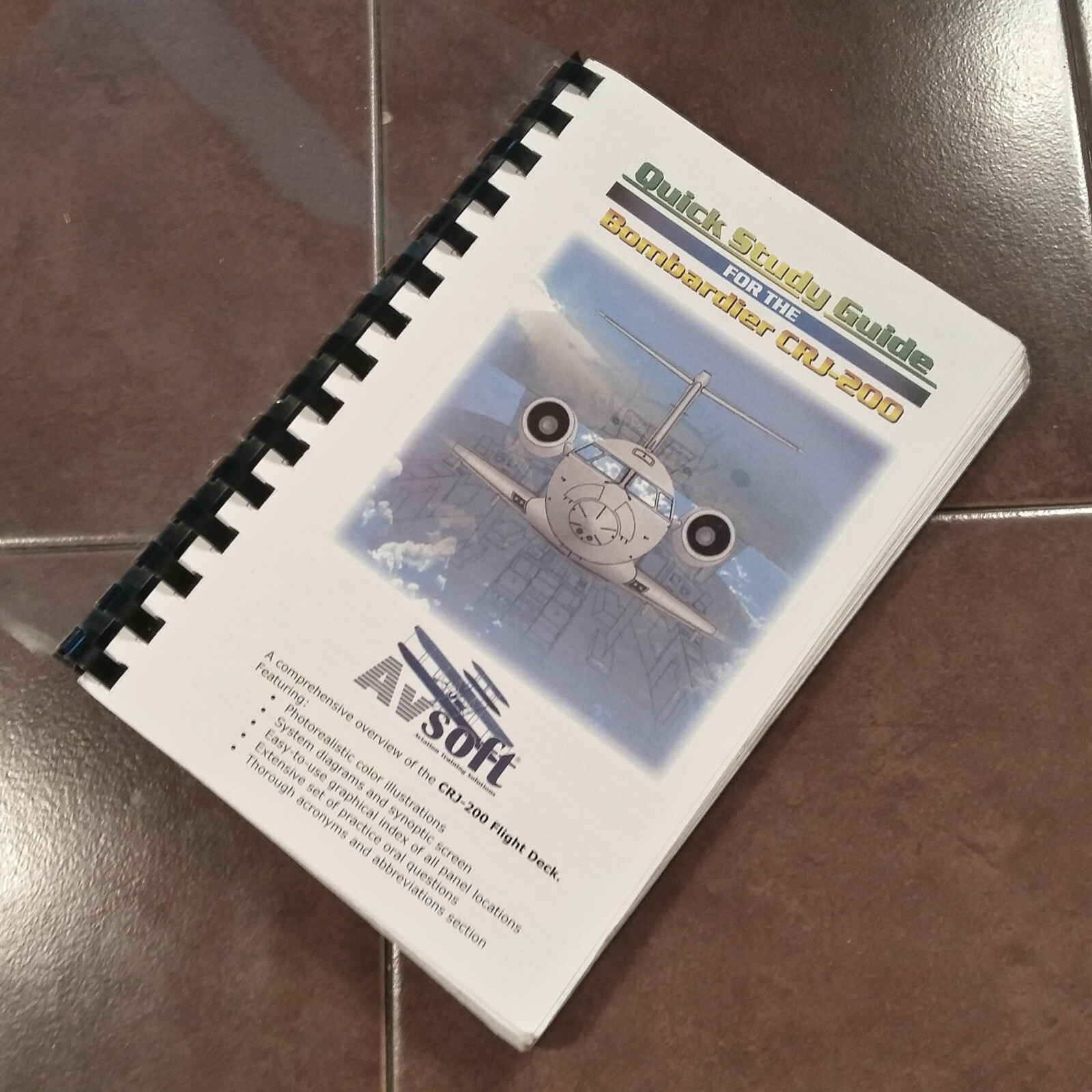 Bombardier CRJ-200 Quick Study Guide.