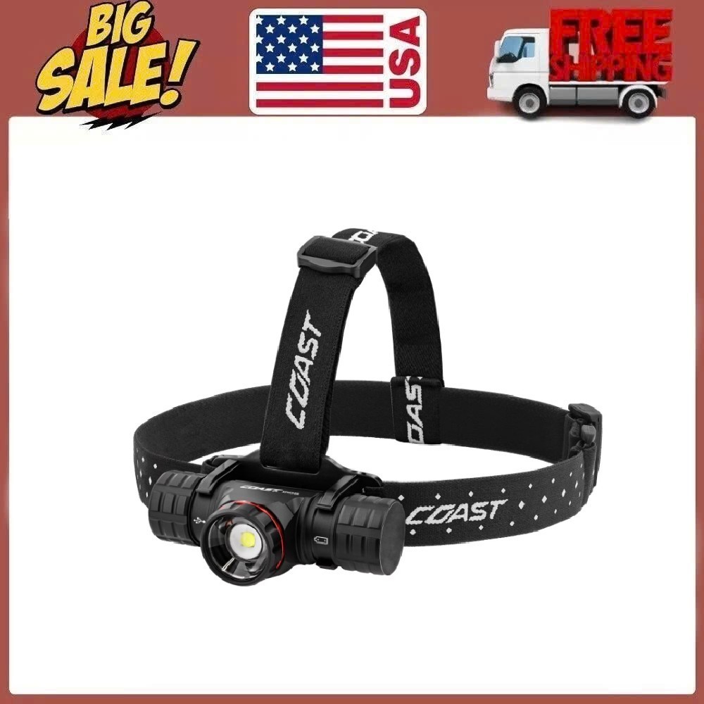 COAST XPH34R Rechargeable LED Headlamp – 2075 Lumens, Magnetic Base