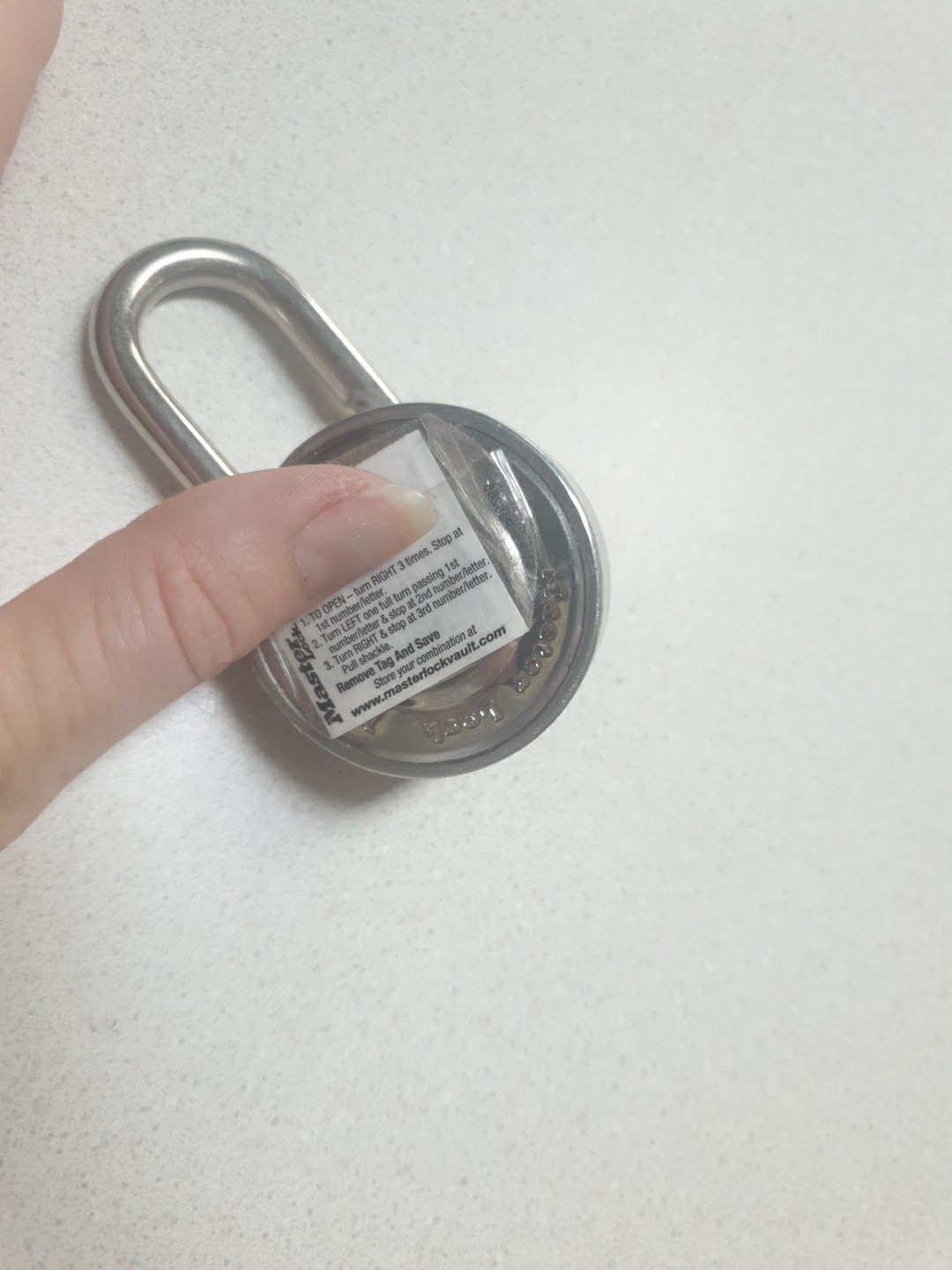 Master Lock Hardened Steel Dial Combination Padlock