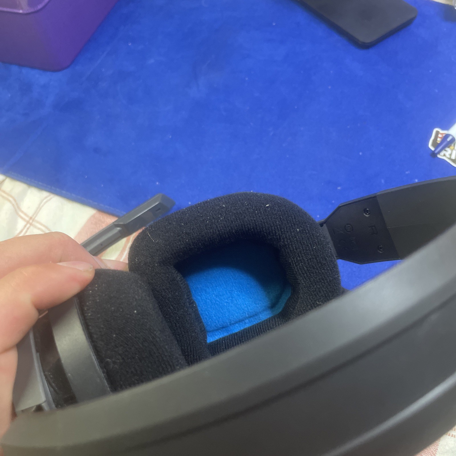 Astro A10 Wired Stereo Gaming Headset - Blue/black - Headset Only