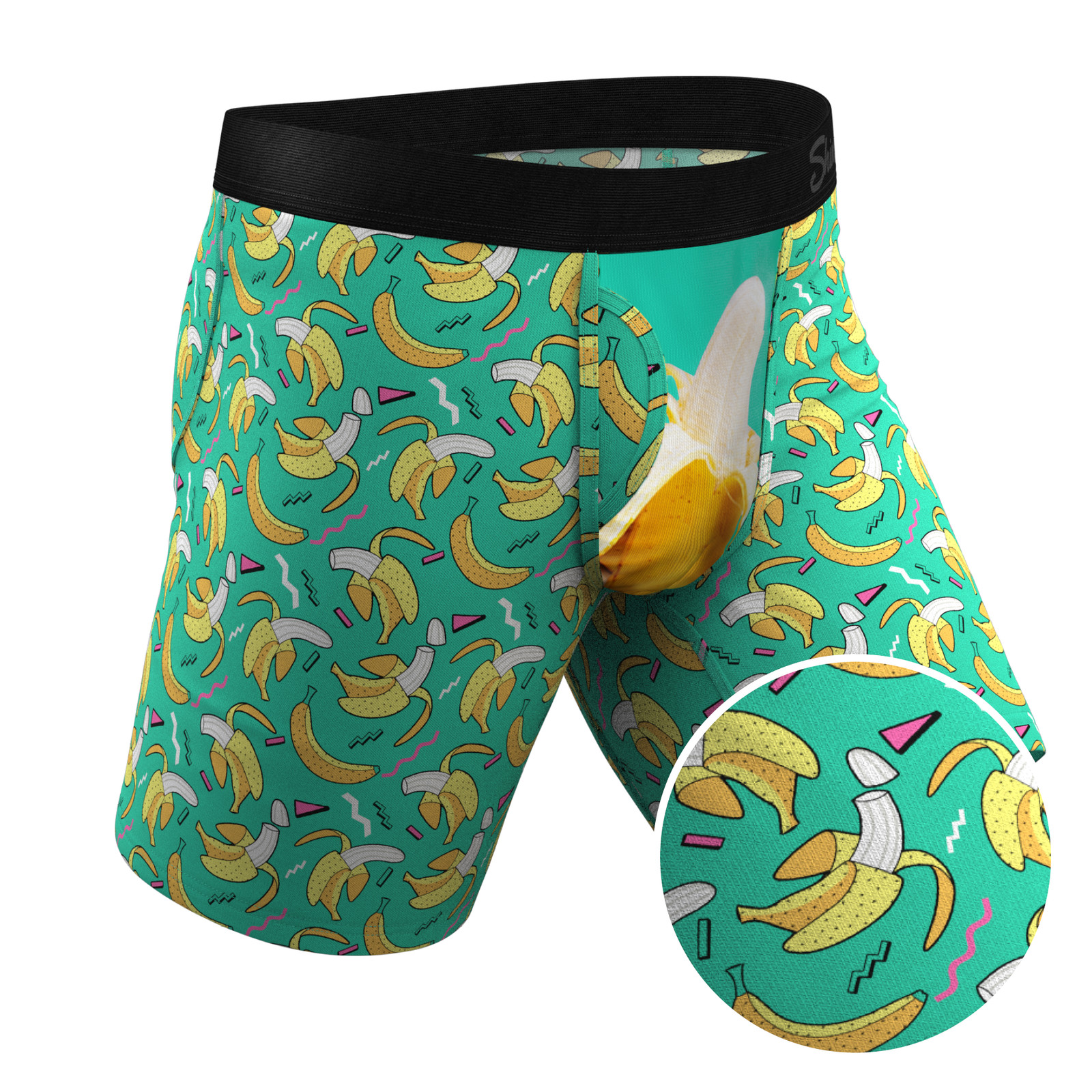 The Peel Deal | Retro Banana Long Leg Ball Hammock® Pouch Underwear With Fly