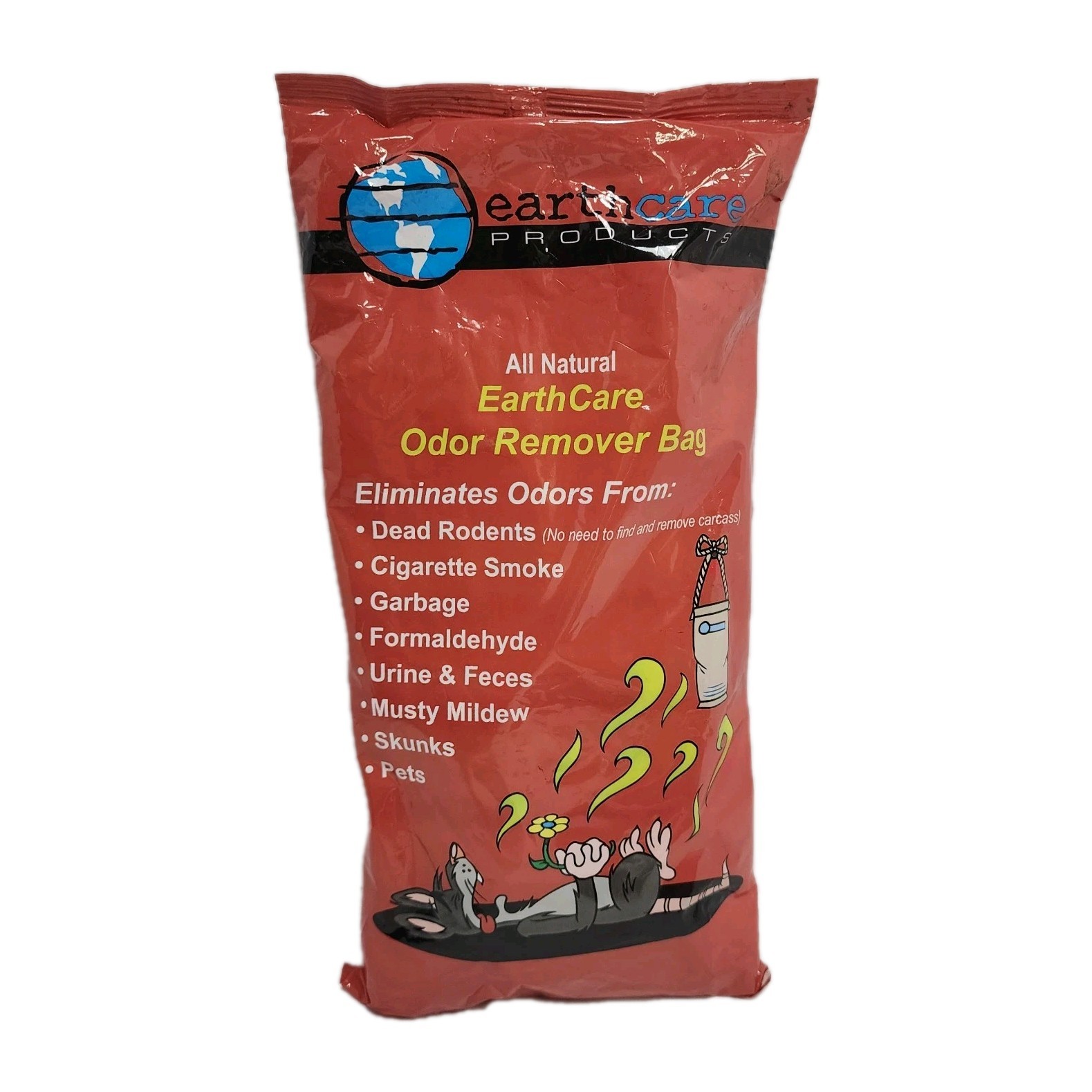 EARTH CARE Odor Remover Bags Removes Dead Animal Pet Odor Urine/Feces Smoke Odor