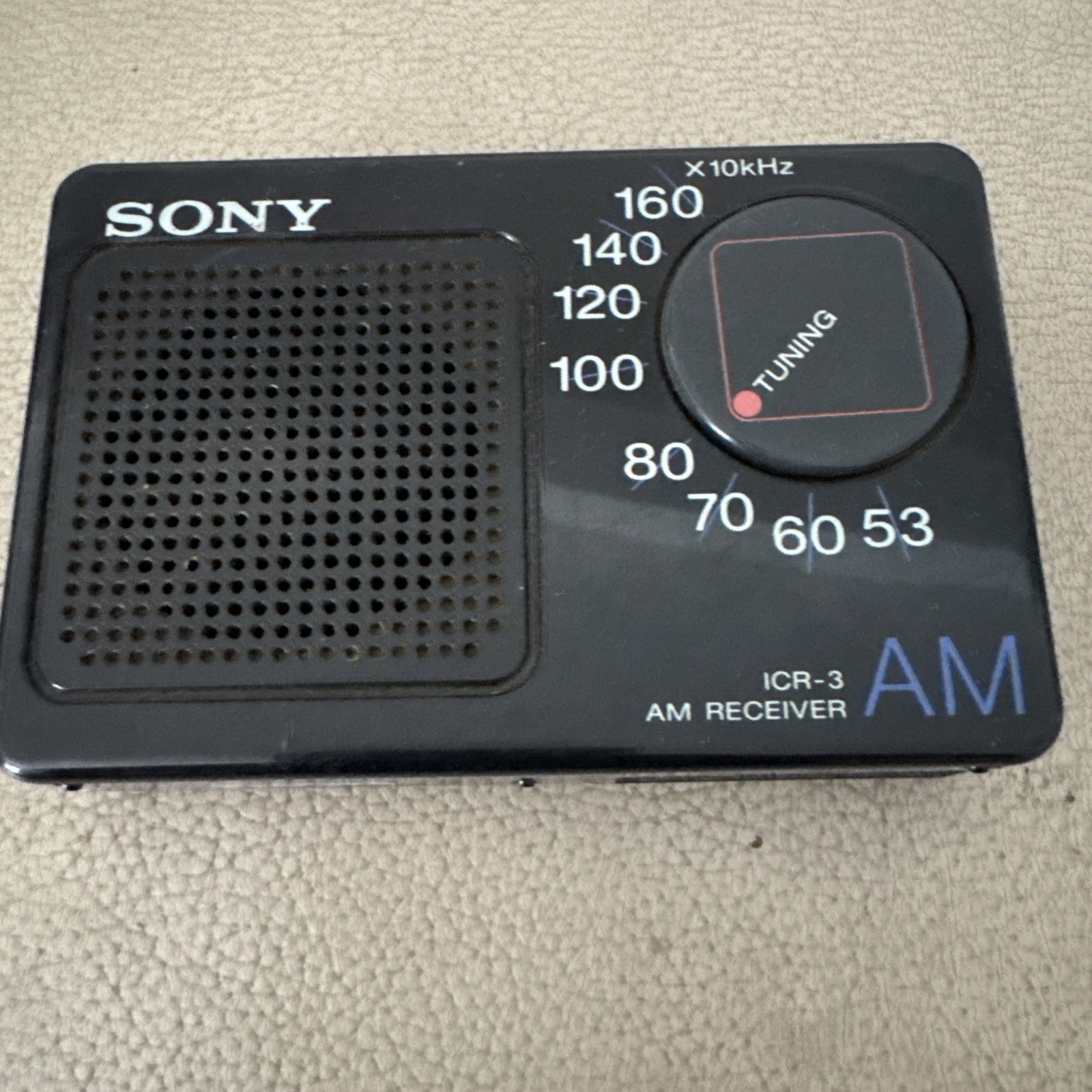 SONY, ICR-3 AM RECEIVER. TESTED AND WORKS! See photos