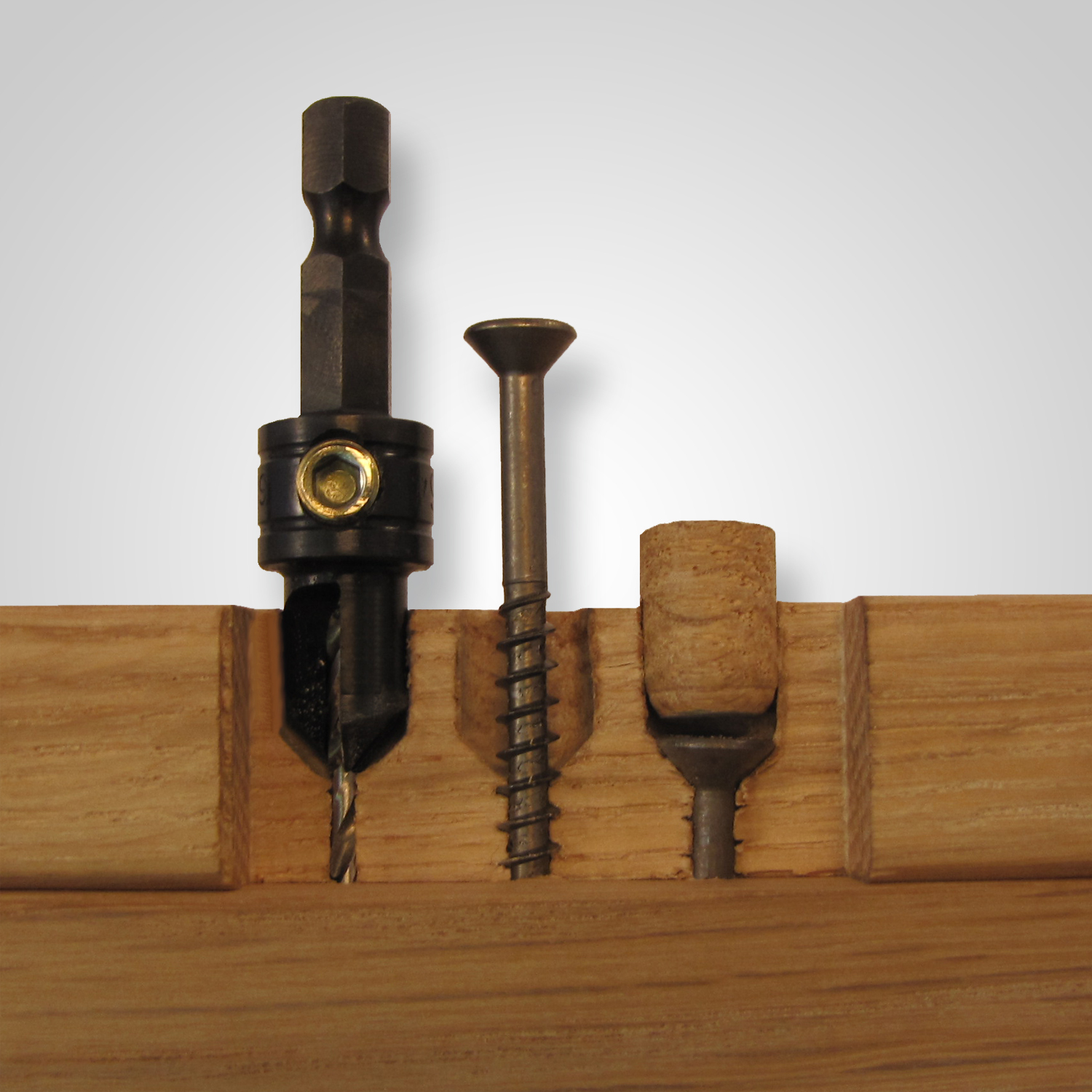 Snappy 5pc Countersink Drill Bit Set MADE IN USA Large Set Screw Quick Change