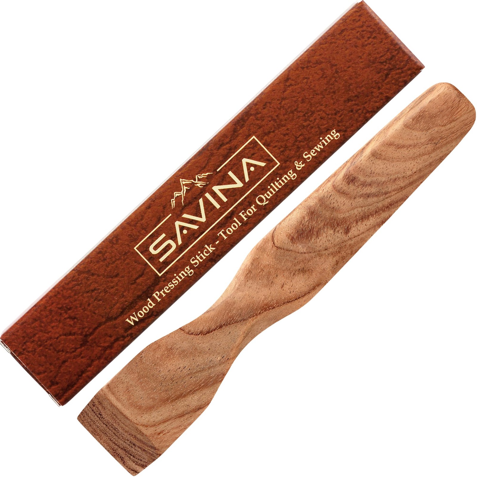 Savina Wood Pressing Stick, Finger Iron, Seam Presser – A Handcrafted
