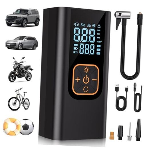 180PSI Tire Inflator Portable Air Compressor, 6X Faster Air Pump for Obsidian