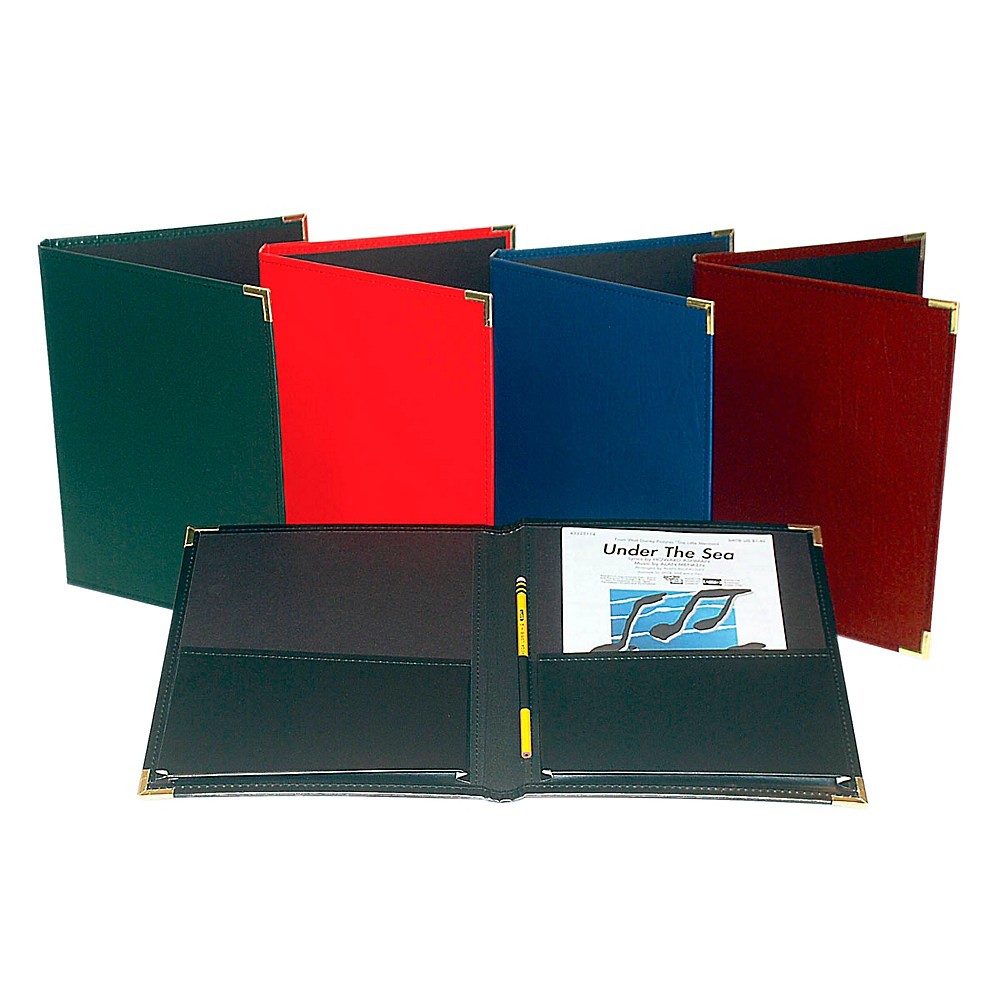Band and Orchestra Rehearsal Folder 12" x 14" with Brass Corners and Pencil Loop