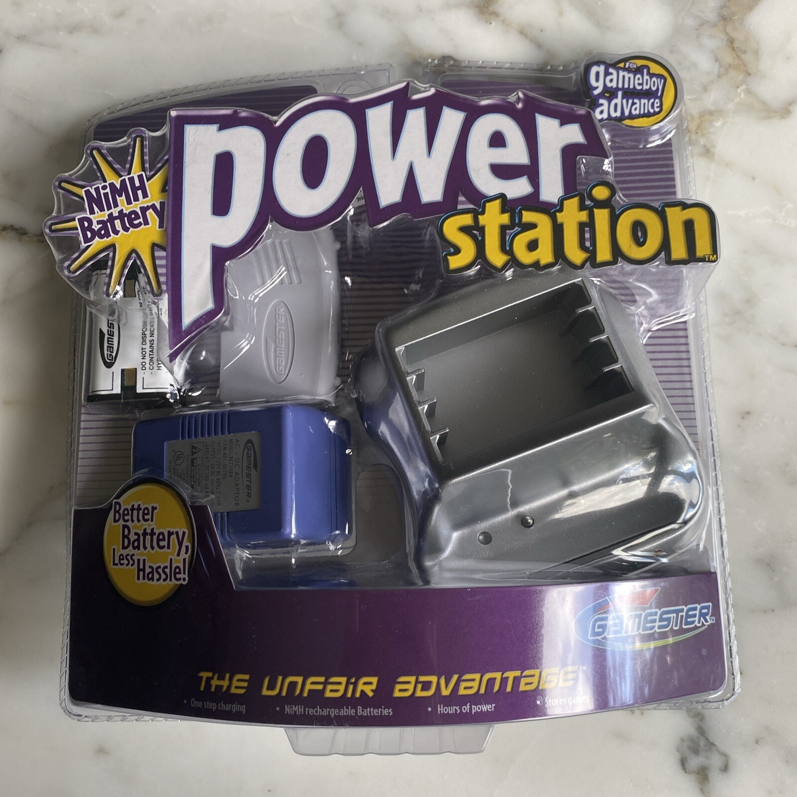 NEW Sealed Gameboy Advance Power Up Charging Station New & Sealed NiMh Battery