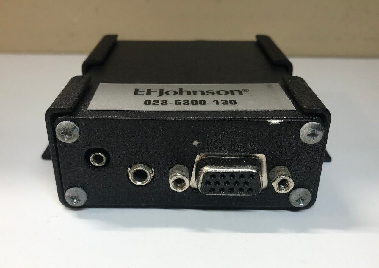 EF Johnson 023-5300-130 Interface Junction Box Microphone Adapter 5300 Series