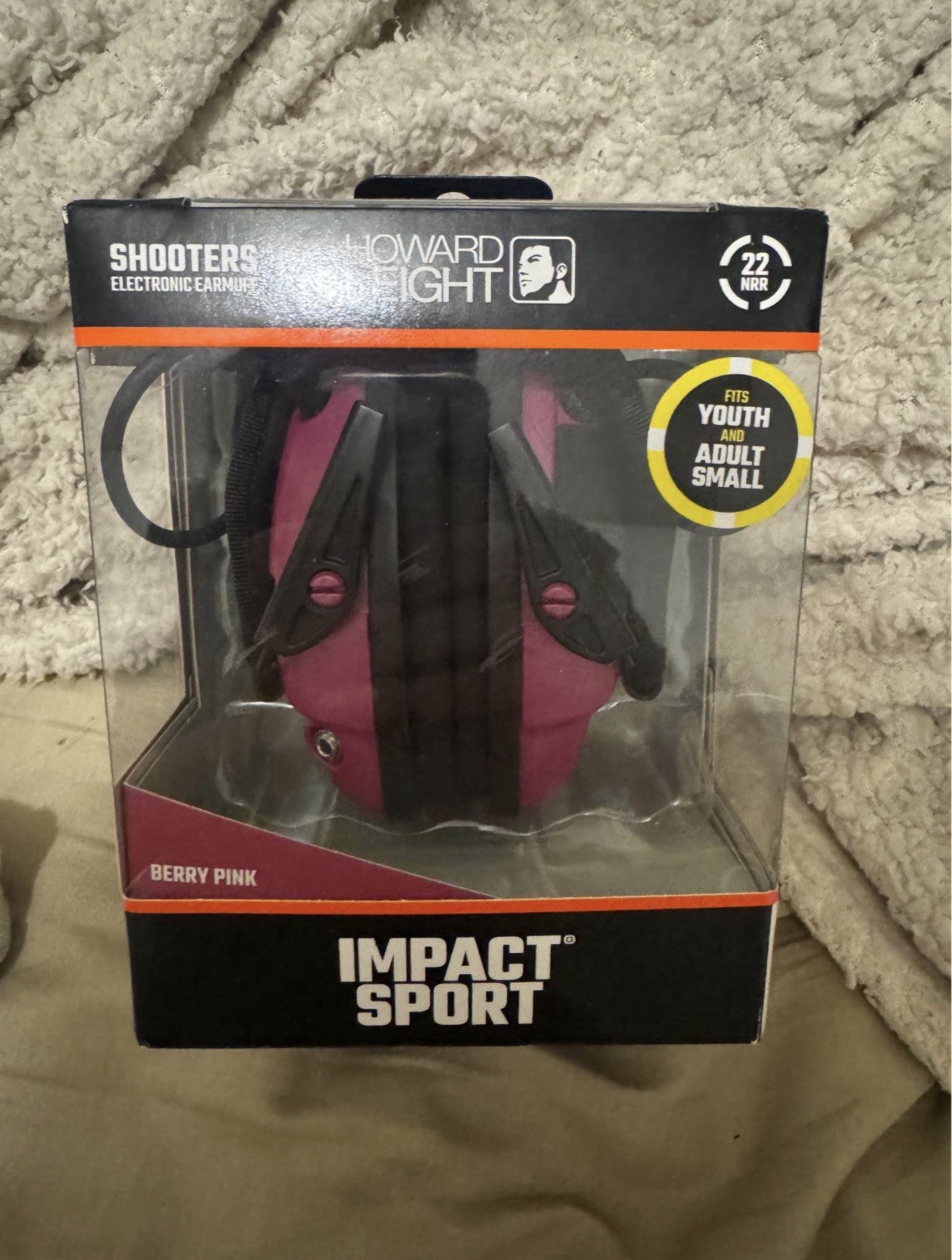 Howard Leight Impact Sport Sound Electronic Earmuff (PINK) YOUTH/ADULT SMALL