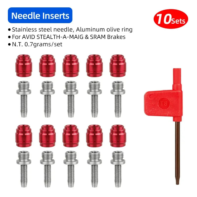 10 Olive Ring Oil Needle Kit for SRAM Series AVID Stealth-A-Majig Bicycle Hydrau
