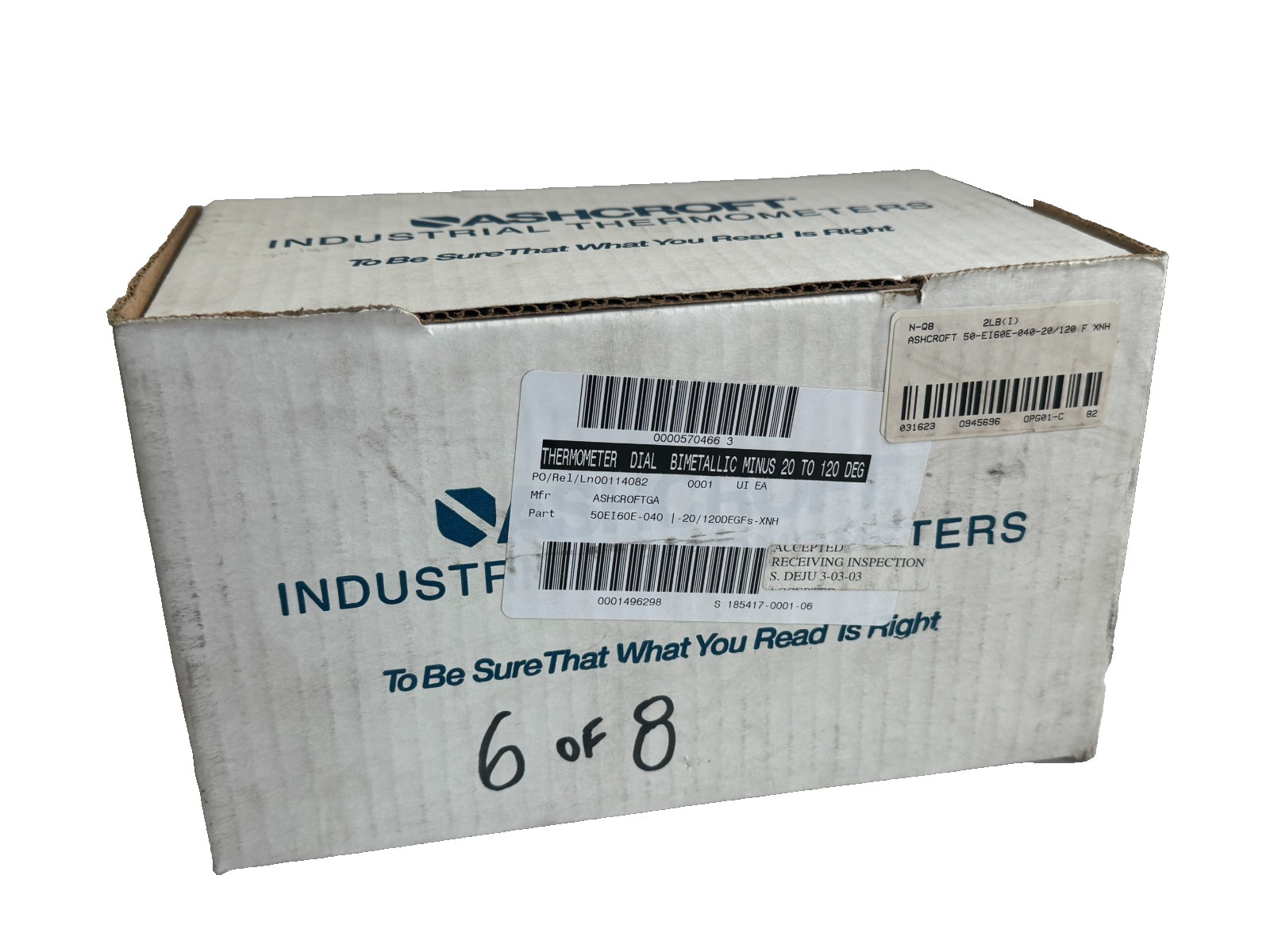 NEW IN BOX Ashcroft 50-EI60E-040 Thermometer