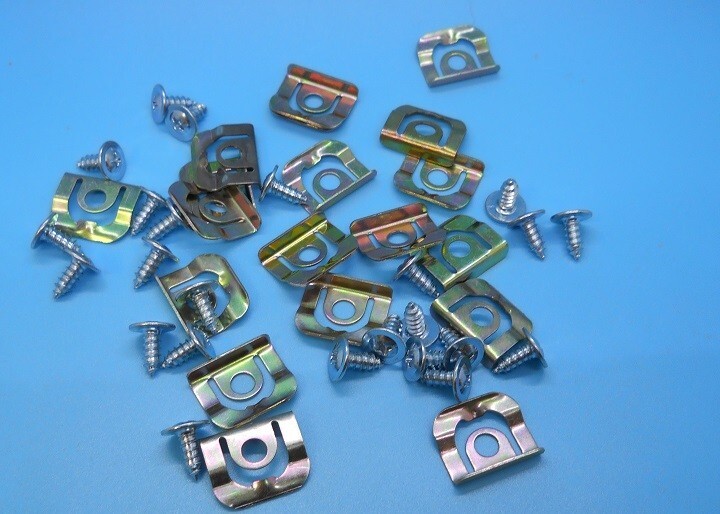 65 66 Cadillac DeVille Impala convertible windshield Moulding clips screws