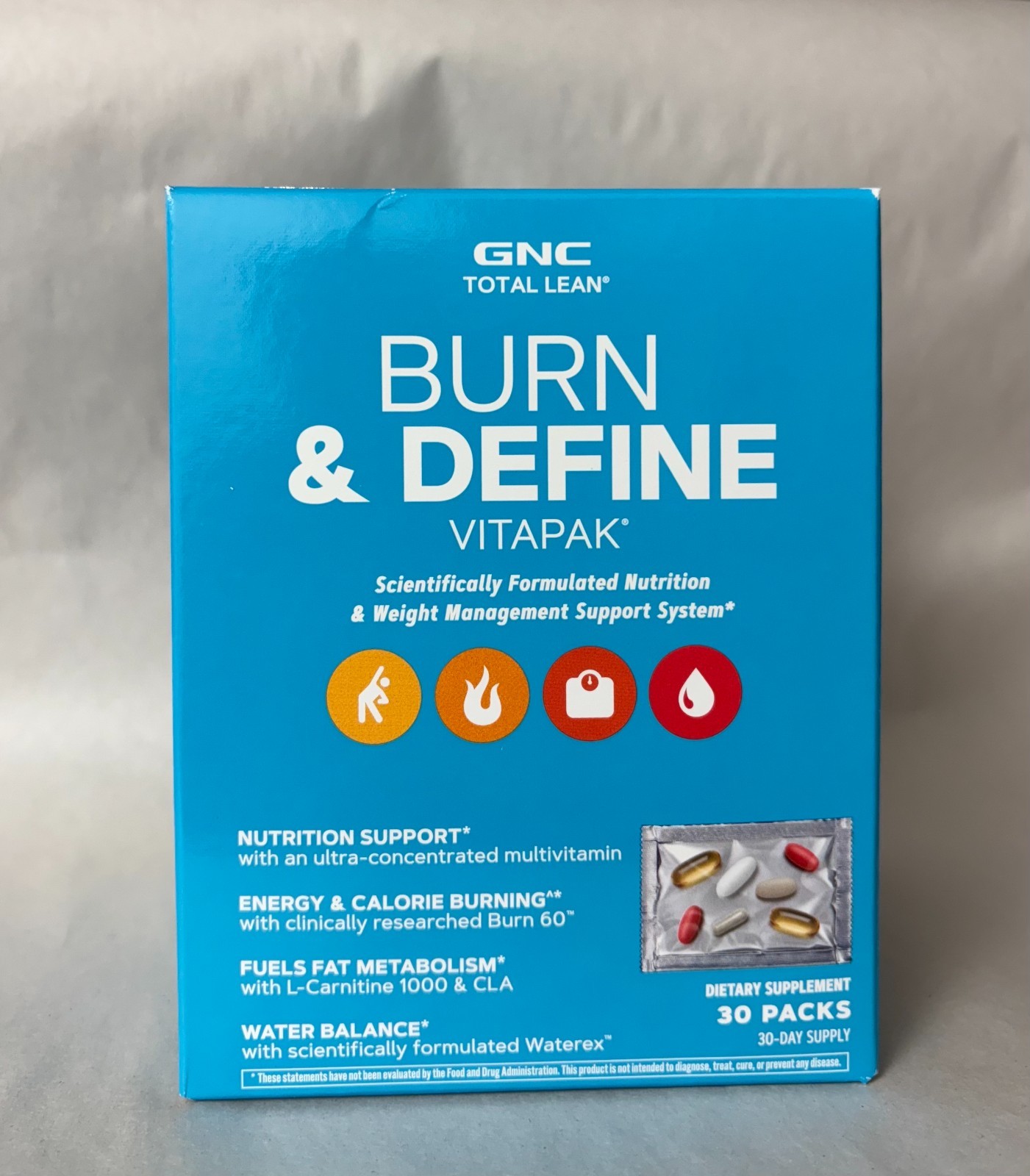 GNC Total Lean Burn Define Vitapak 30 Count (EXP:04/2026)