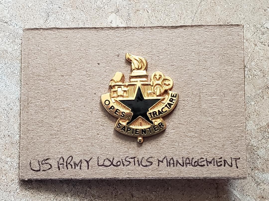 US Army Logistics Management Center Crest DUI (Just one, Not the Pair)