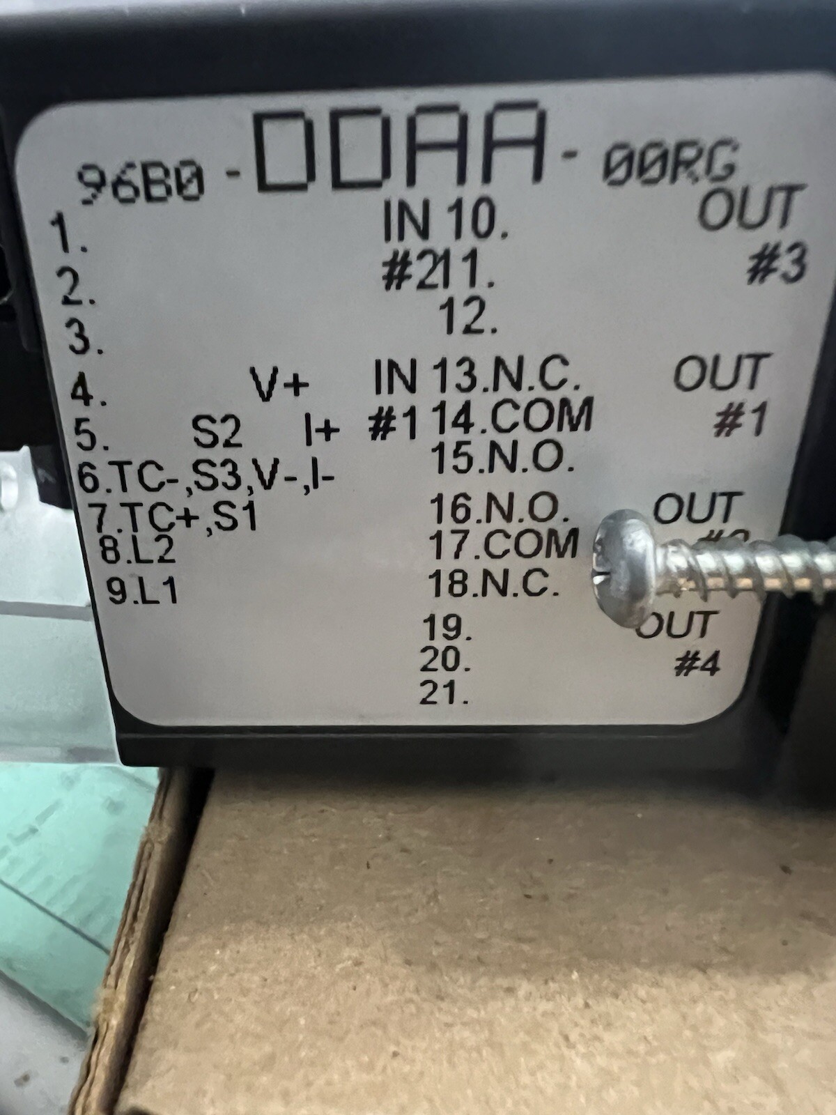 watlow temperature controller 96B0-DDAA