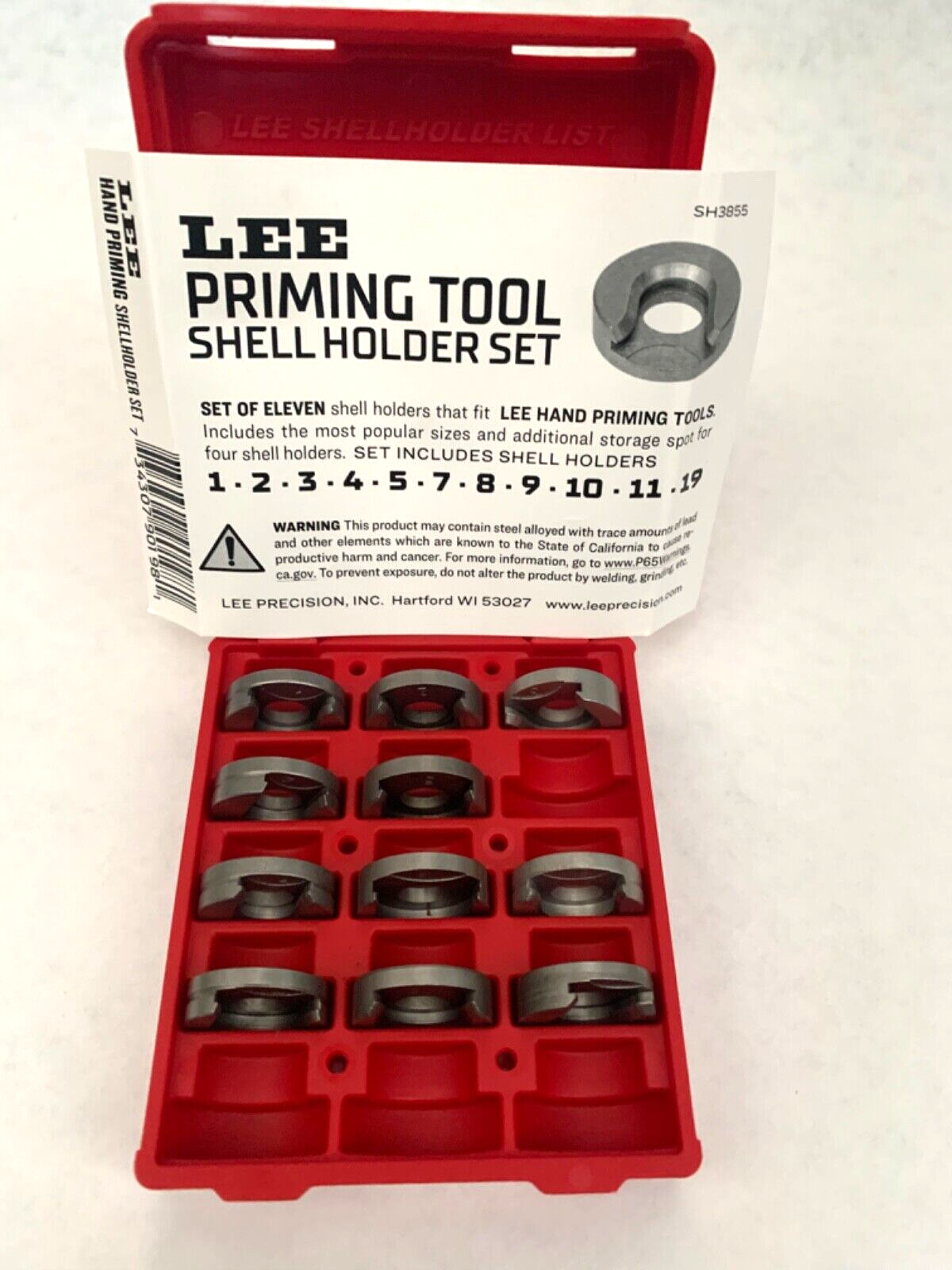 Lee 90198 Hand Priming Tool Shell Holder Set Brand New