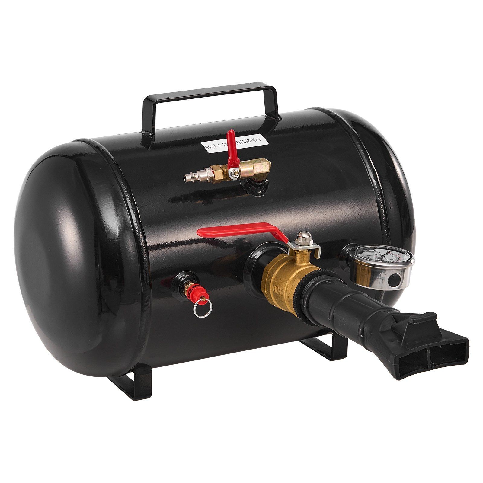 Heavy-Duty Tire Bead Blaster, 5 Gal, Dual-Nozzle, 87-116 PSI for Large Tires