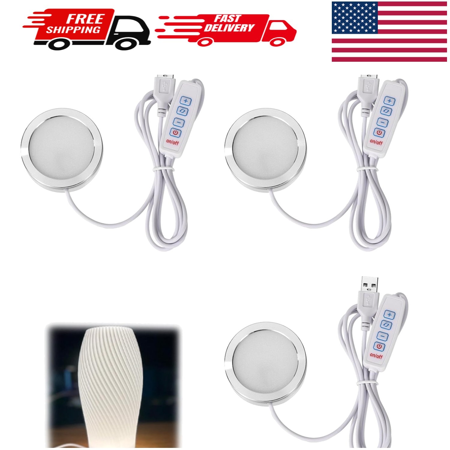 3PCS LED Lamp Kit 001 Three Colors for Bambu Lab 001