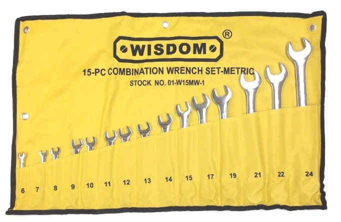 15 PIECE 6-24MM COMBINATION WRENCH SET (7023-0006)
