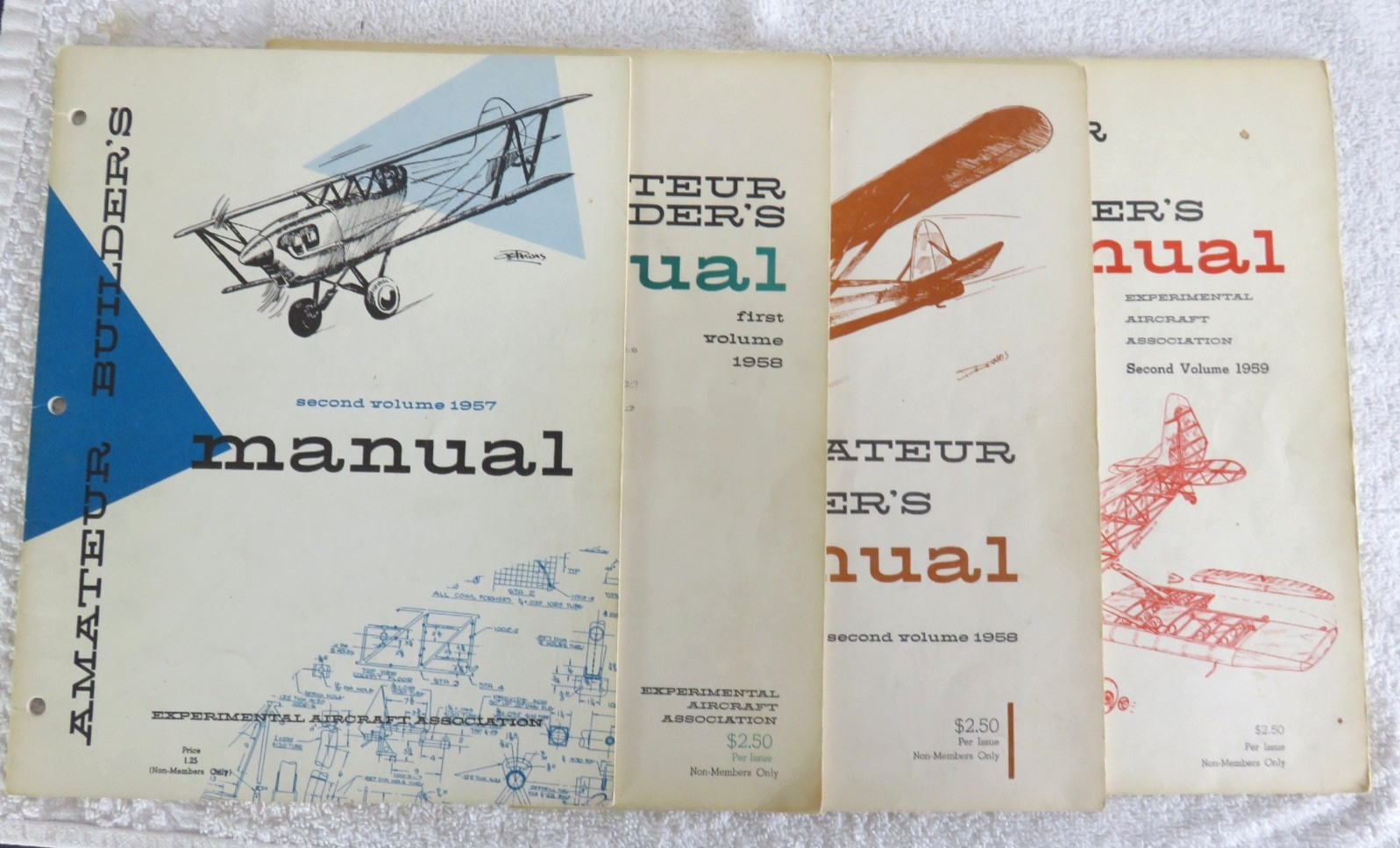 Experimental Aircraft Association Amateur Builder's Manual Lot of 4 From 1957