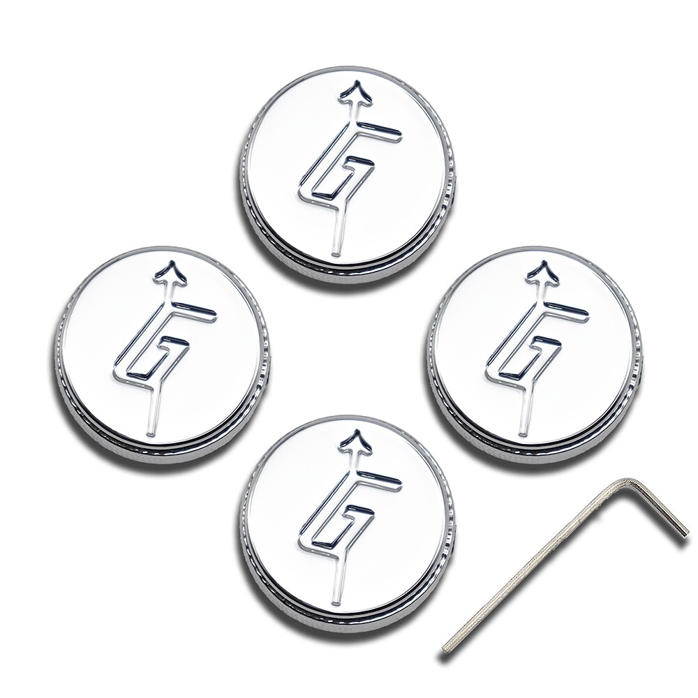 4x Gretsch With Arrow “G” Logo Knobs Metal Guitar Control Knob Volume Tone Knobs