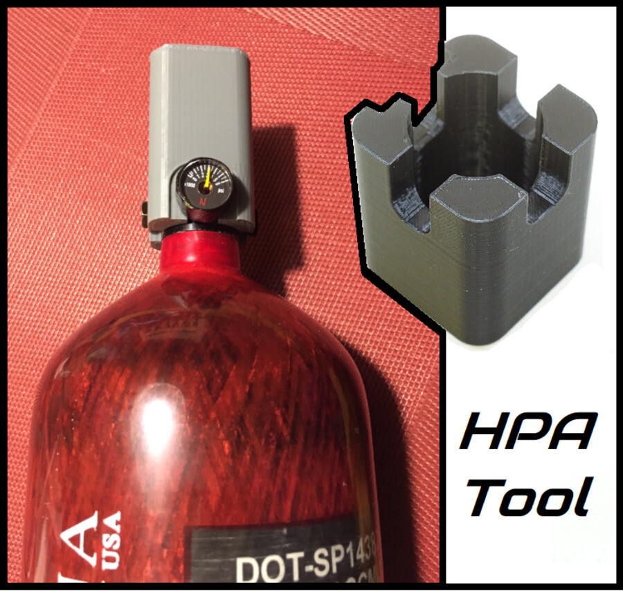 Removal Tool for Paintball HPA Valve Air Tank Regulator Remover