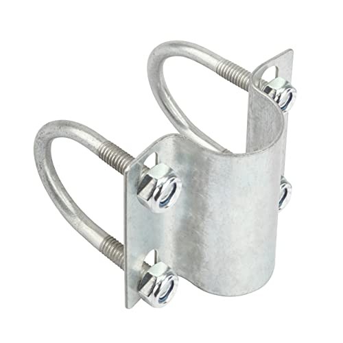 8 Pack U Bolt Cross Pipe Clamps, 1" x 1-3/8" OD Adjustable Grid Connector for