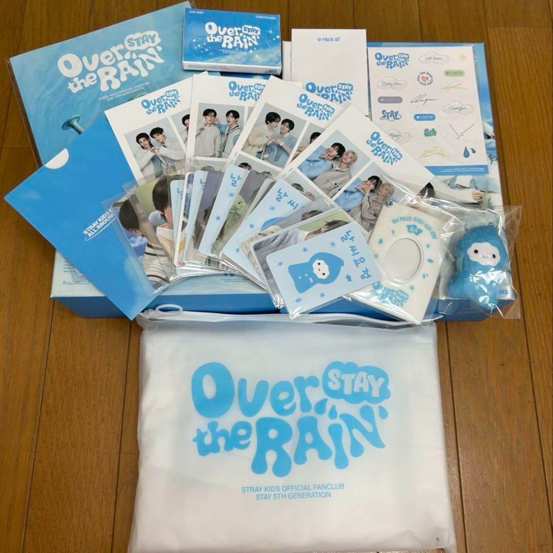 Stray Kids 5th Gen Fanclub Kit Over the RAIN Full Set No Membership Card