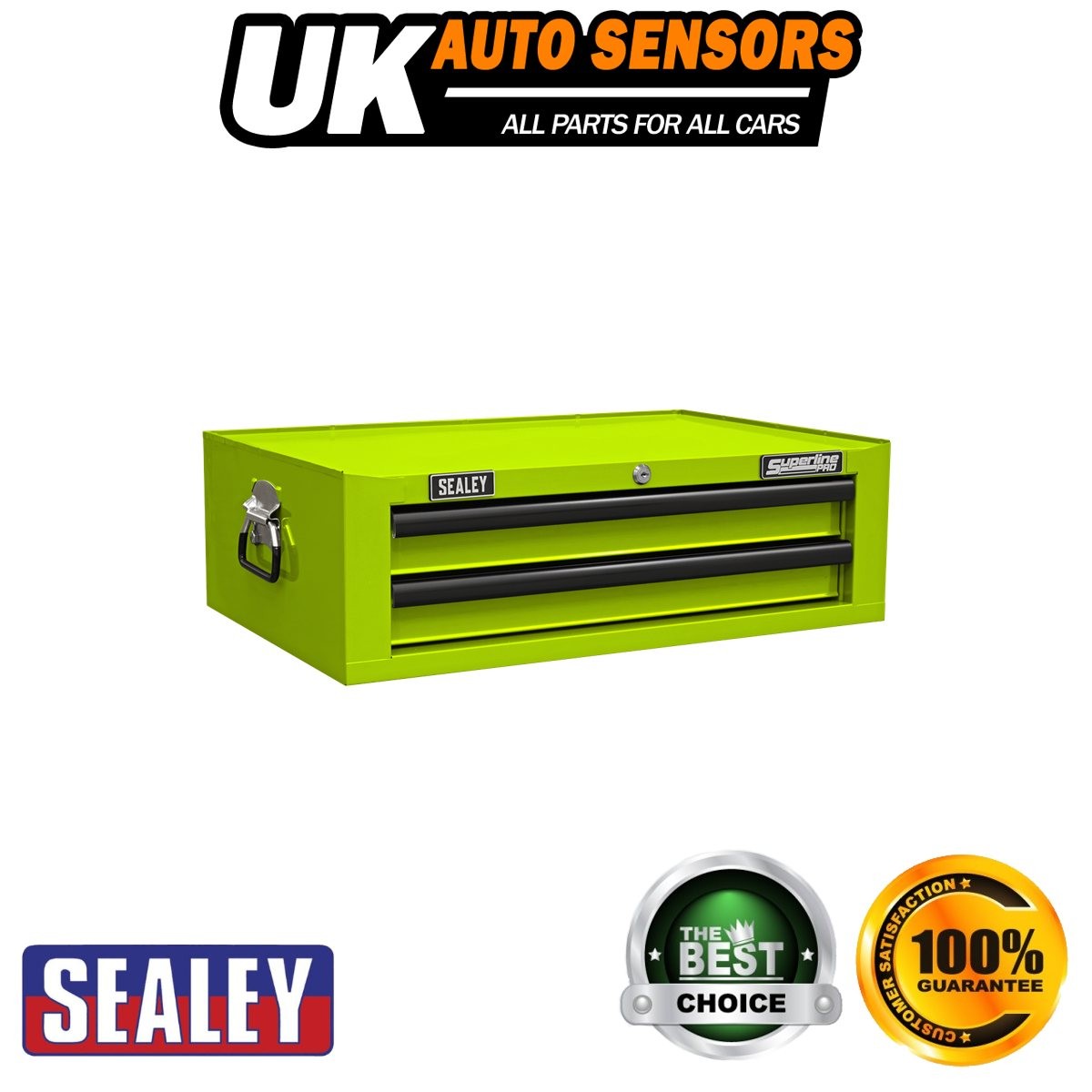 Sealey Superline PRO� Mid-Box Tool Chest 2 Drawer Green/Black AP26029THV