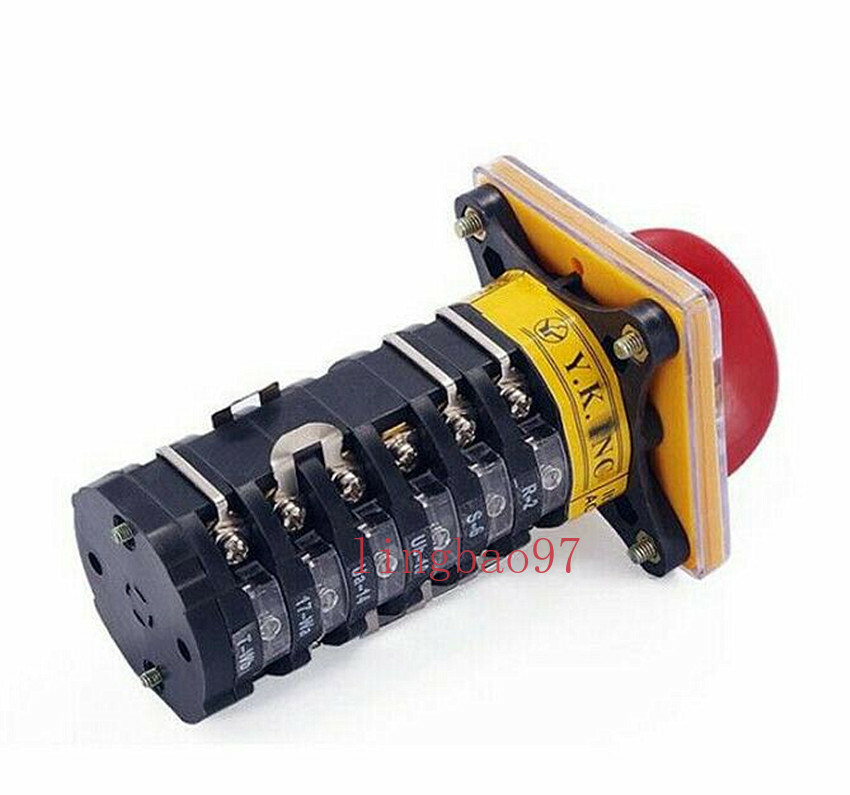 Milling Machine Step Pulley Forward Reverse 6 Section Switch 25A For BRIDGEPORT
