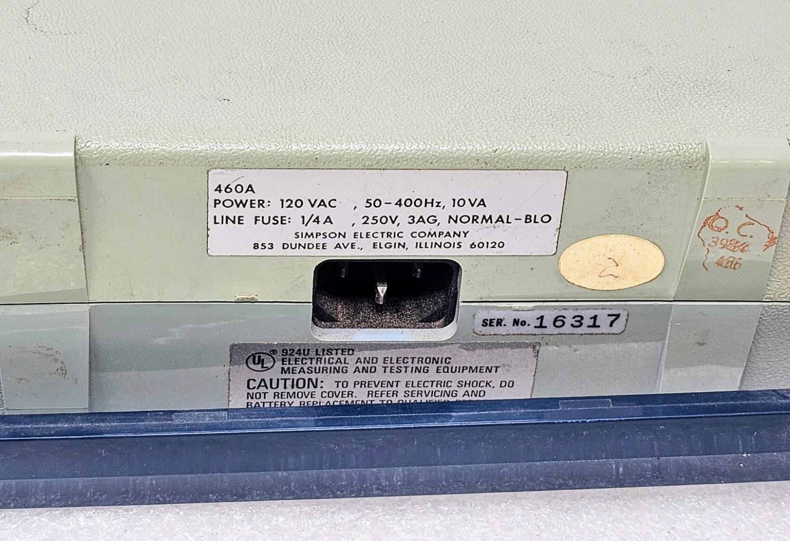 Simpson Digital Multimeter 460 Series 5 460A (No Test Leads)
