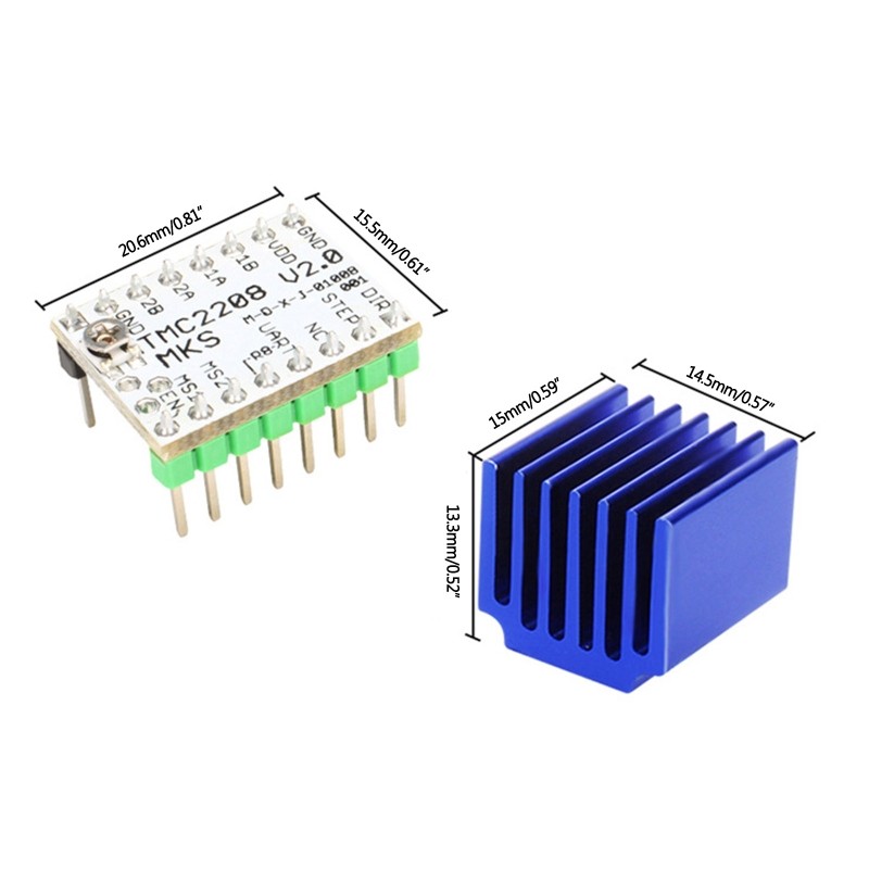 Professional Stepper Motor Driver Module with Heat Sink Driver Module V2.0