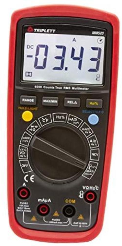MM520 True RMS 6000 Count Digital Multimeter with LPF - MM520