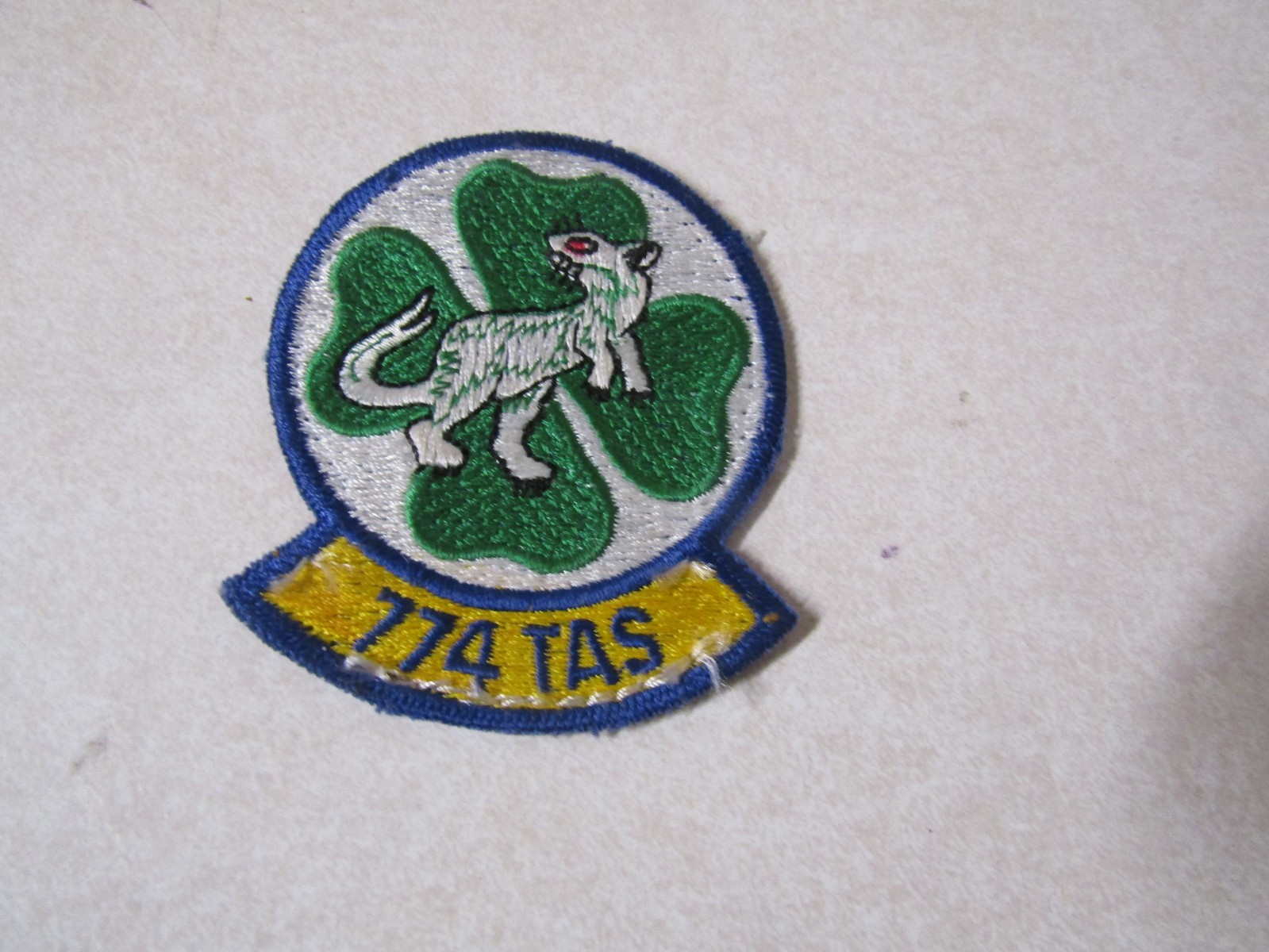 MILITARY PATCH OLDER COLORED SEW ON US AIR FORCE 774 TAS