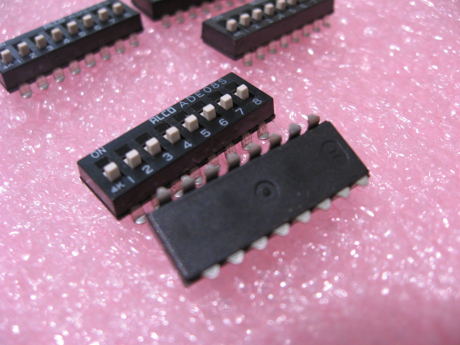 DIP Switch Alco ADE08S 8 Position Surface Mount SMT - NOS Qty 5