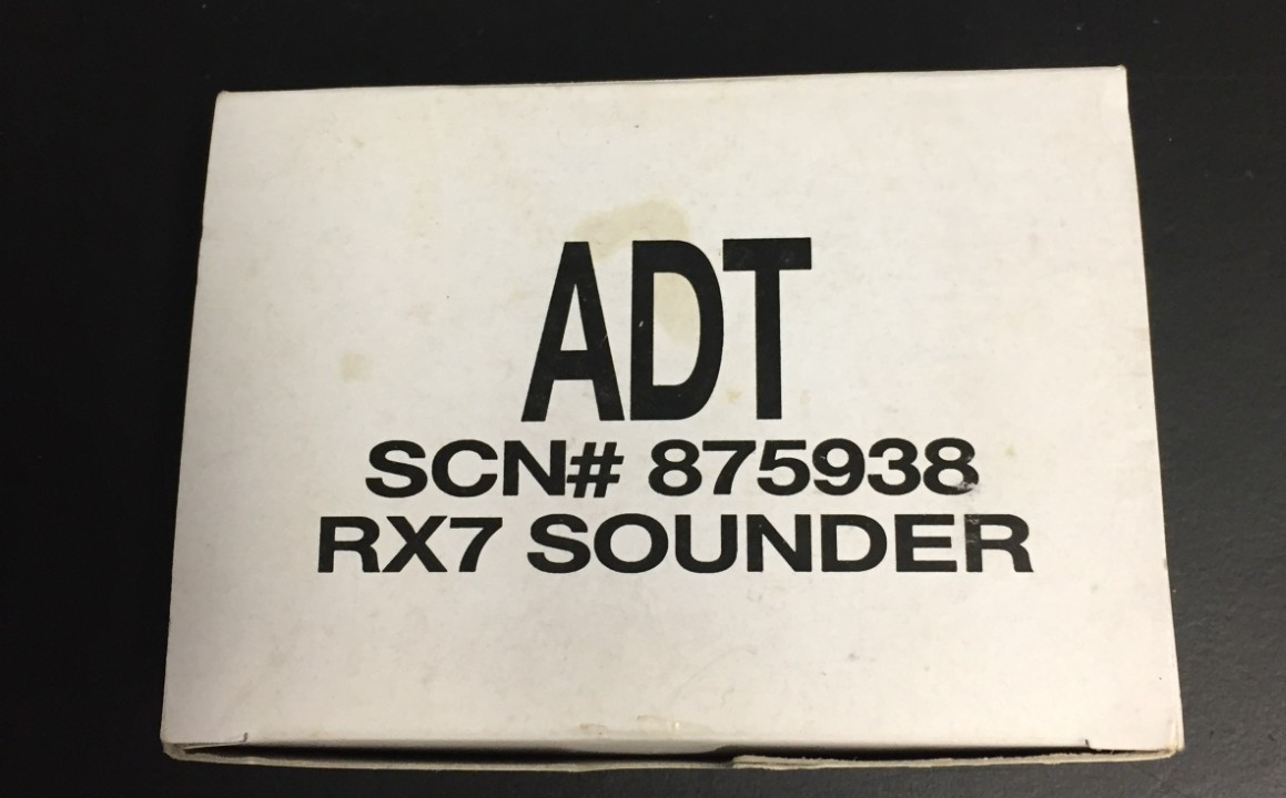 ADT SCN# 875938 RX7 Indoor Sounder Alarm