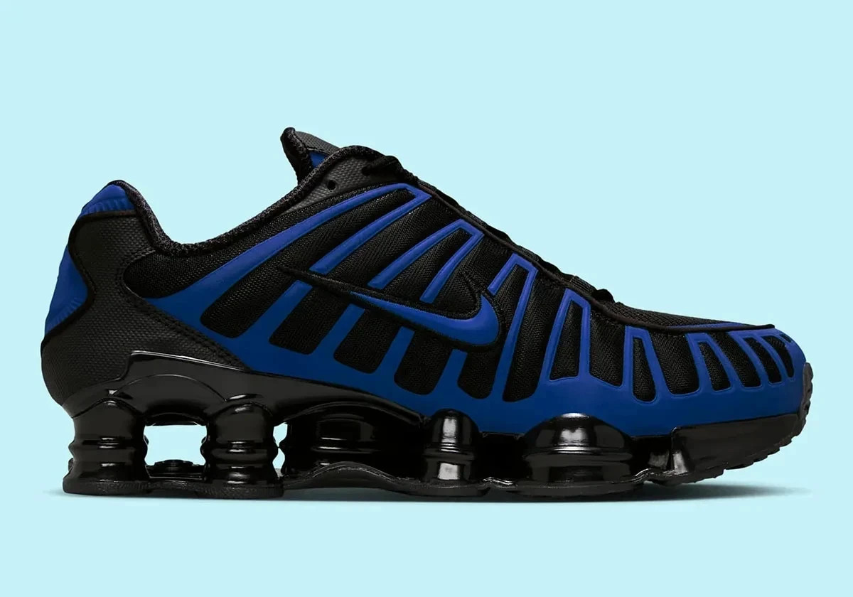 Nike Shox TL Shoes Black Court Blue Sneakers OG IH1338-002 Mens Size