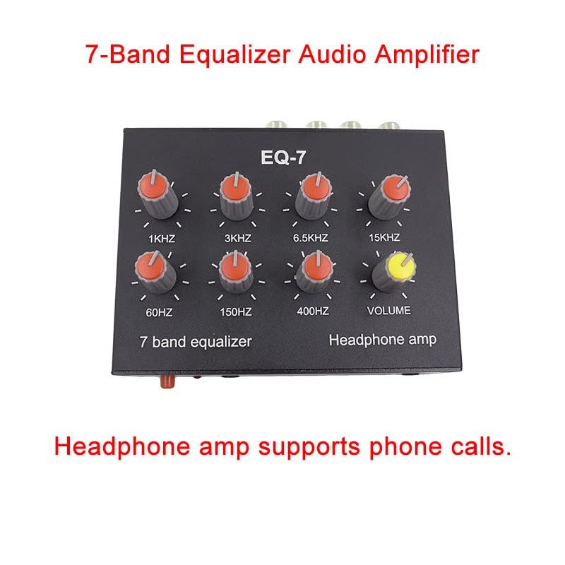 7 Band Sound Equalizer 2 Channel Audio Mixer Equalizer Digital Sound Equalizer